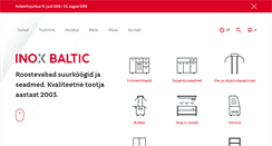 Desktop Screenshot of inoxbaltic.ee