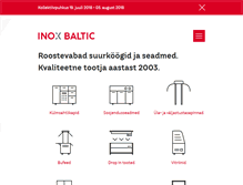 Tablet Screenshot of inoxbaltic.ee